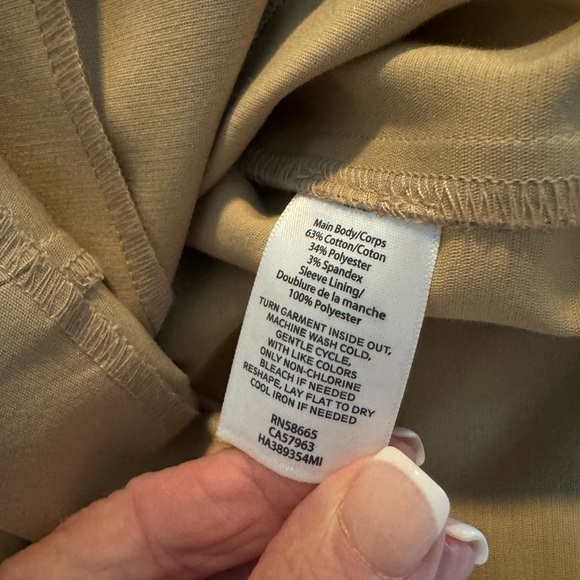 Halogen Women’s Tan Front Cropped Jacket SZ S - Picture 10 of 11